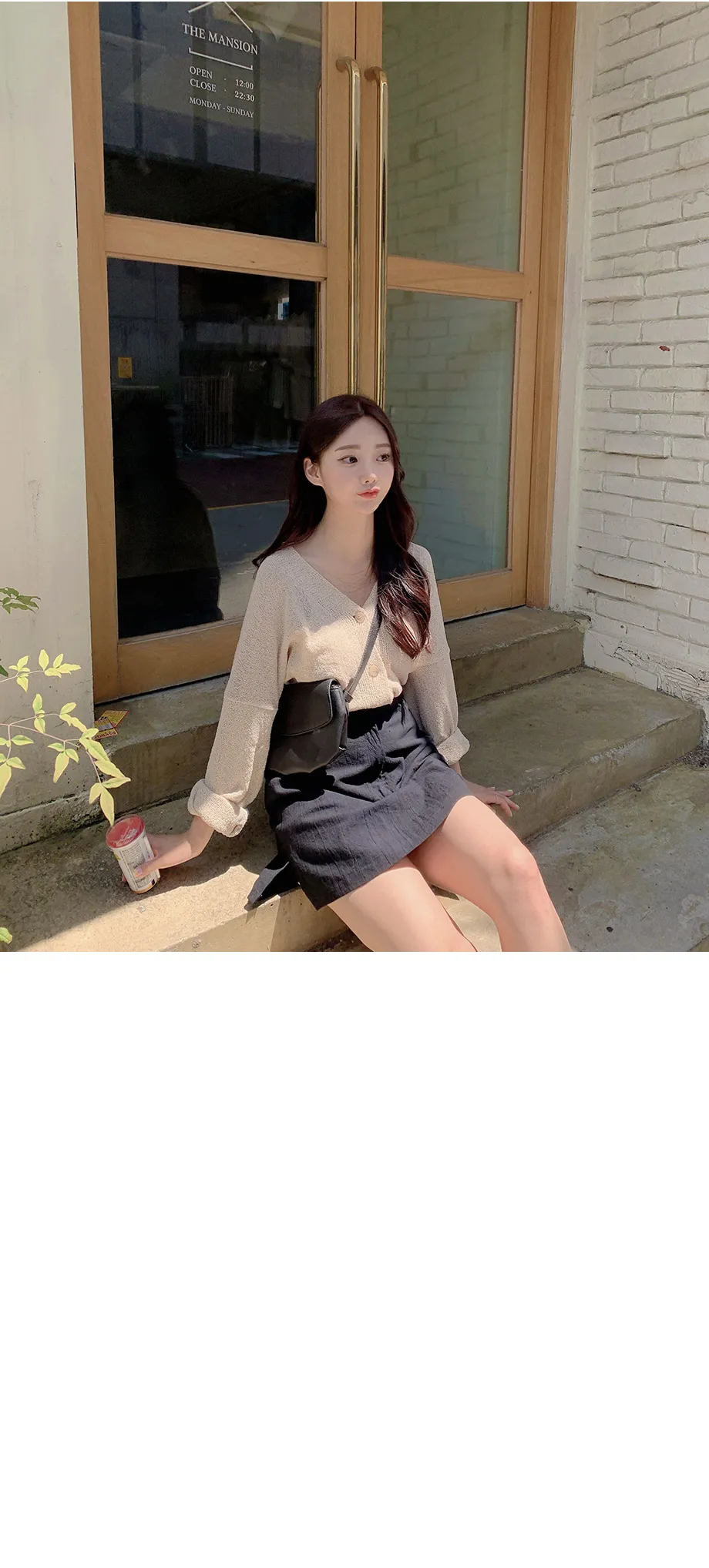 리리앤코 토리야 브이넥 니트 가디건