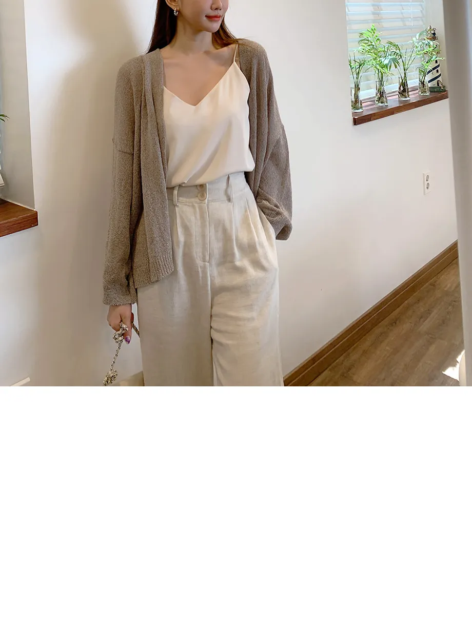 리리앤코 토리야 브이넥 니트 가디건