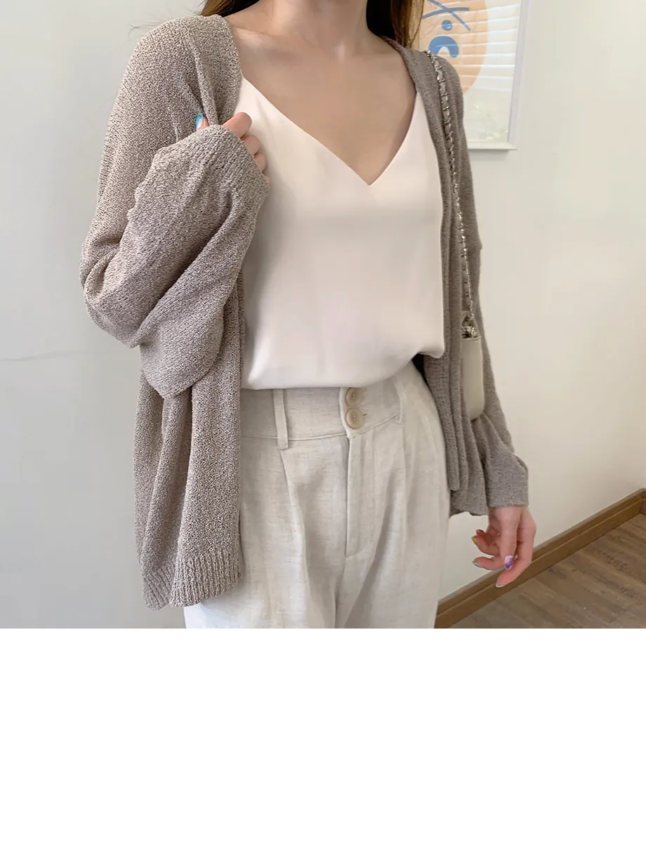 리리앤코 토리야 브이넥 니트 가디건