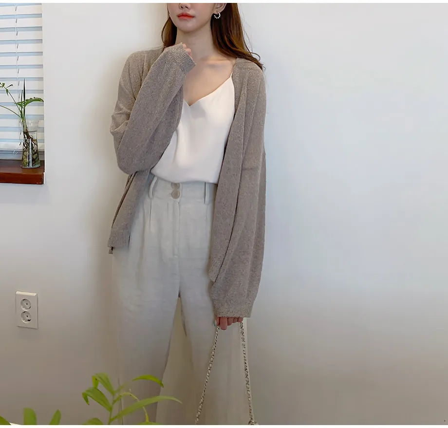 리리앤코 토리야 브이넥 니트 가디건