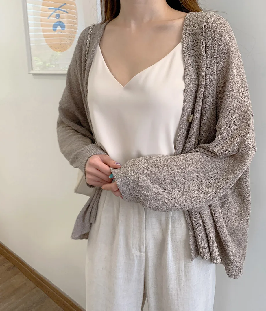 리리앤코 토리야 브이넥 니트 가디건