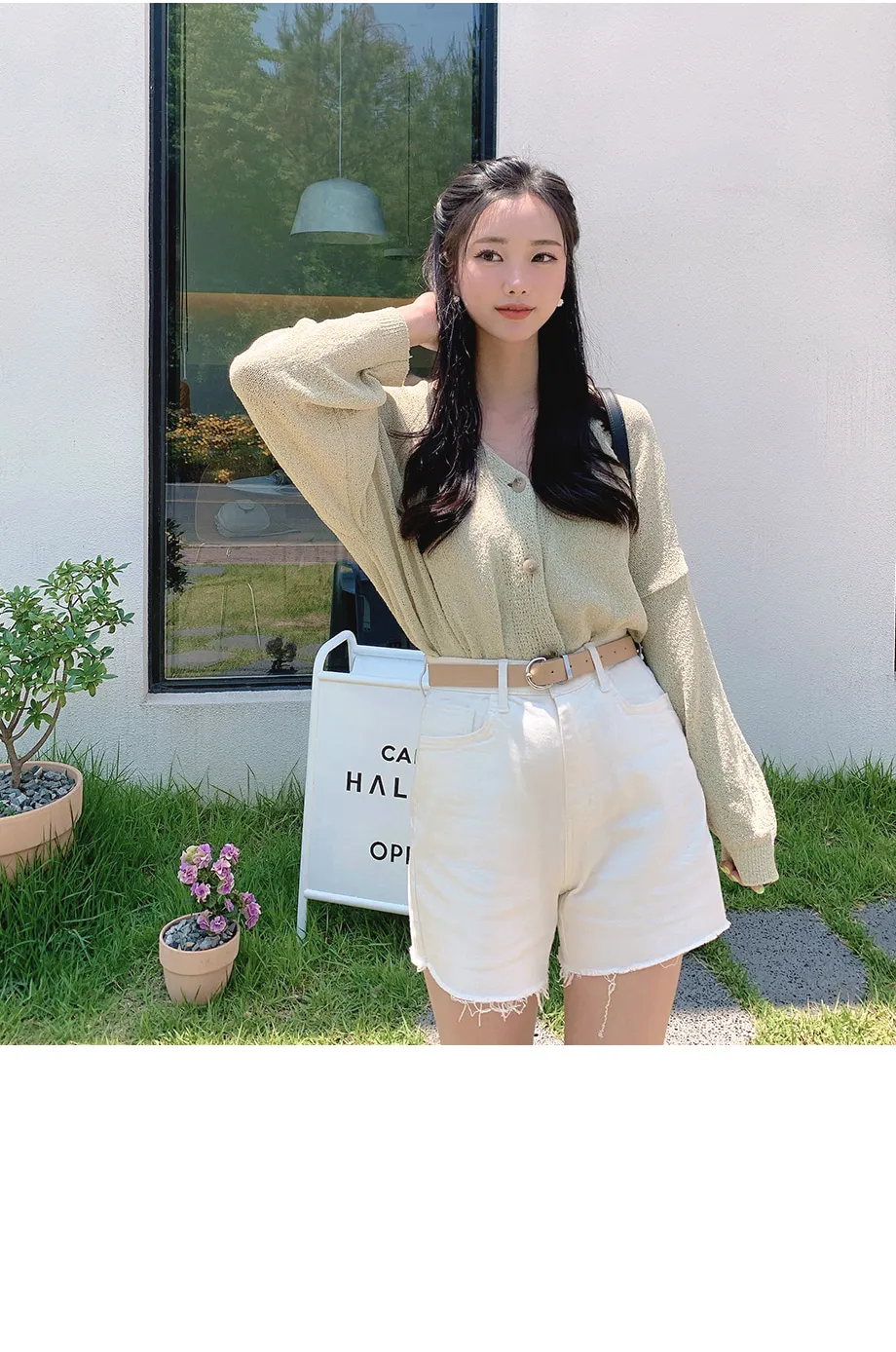 리리앤코 토리야 브이넥 니트 가디건