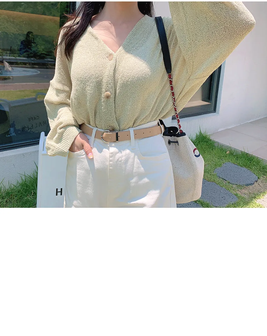 리리앤코 토리야 브이넥 니트 가디건