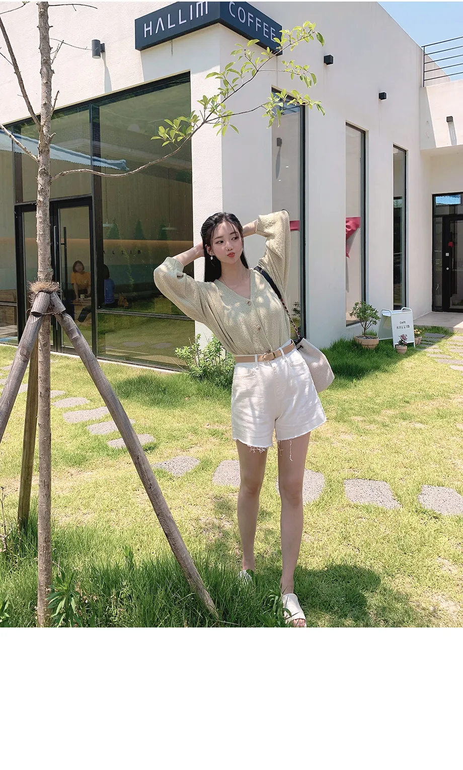 리리앤코 토리야 브이넥 니트 가디건