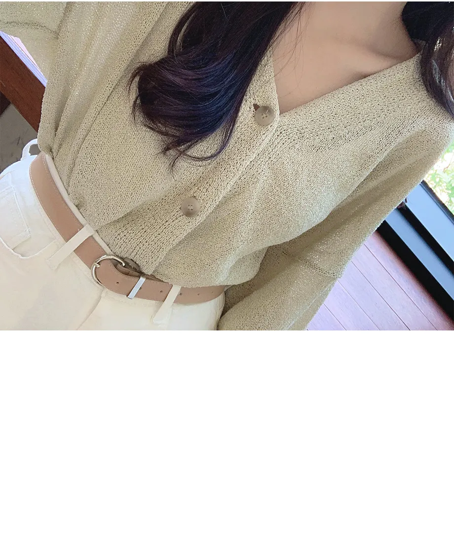 리리앤코 토리야 브이넥 니트 가디건