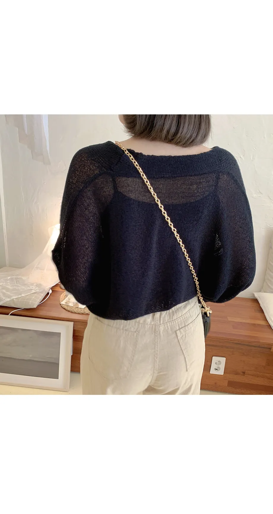 리리앤코 토리야 브이넥 니트 가디건