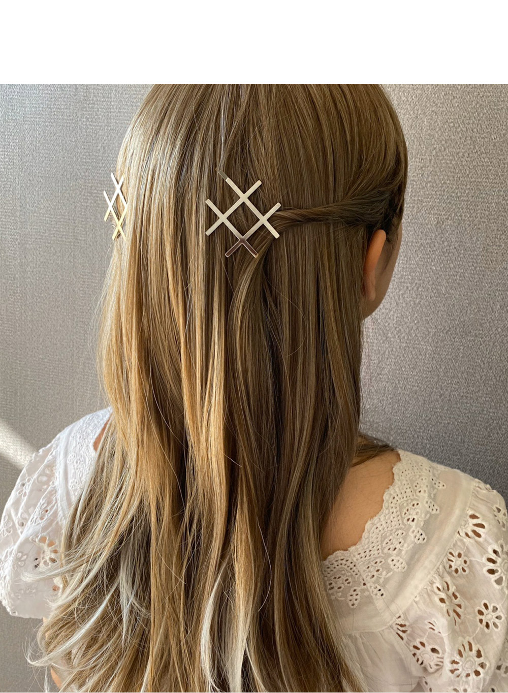 クロスラインヘアピン レディースファッション通販 DHOLIC