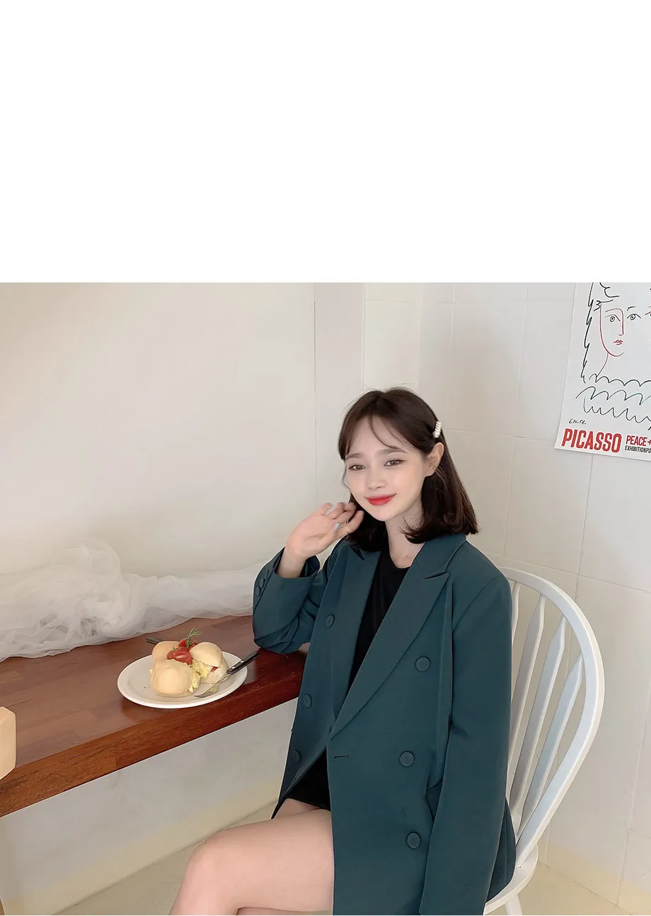 리리앤코 뉴팅 더블버튼 투피스 자켓