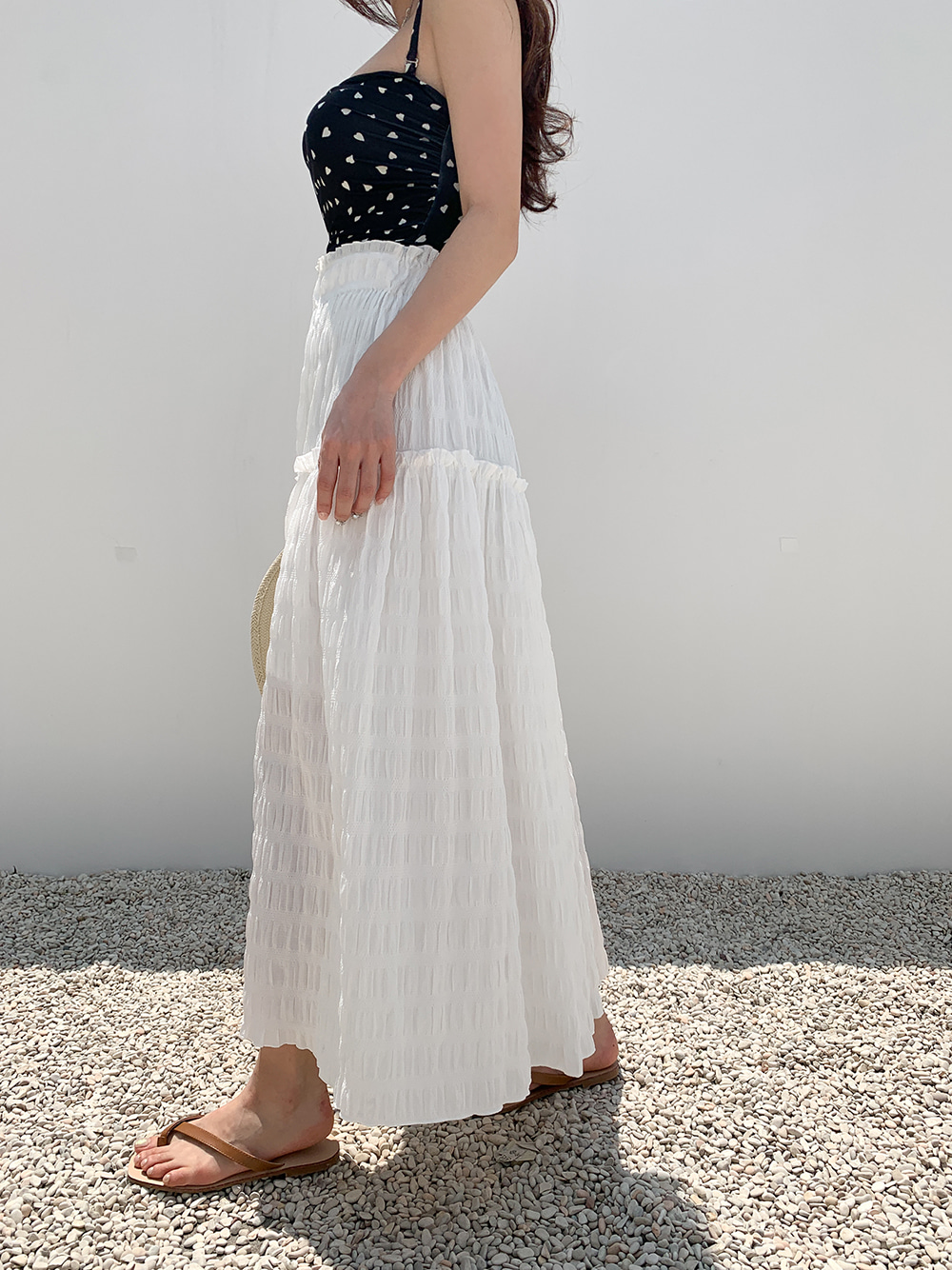 テクスチャロングスカート | レディースファッション通販 - DHOLIC