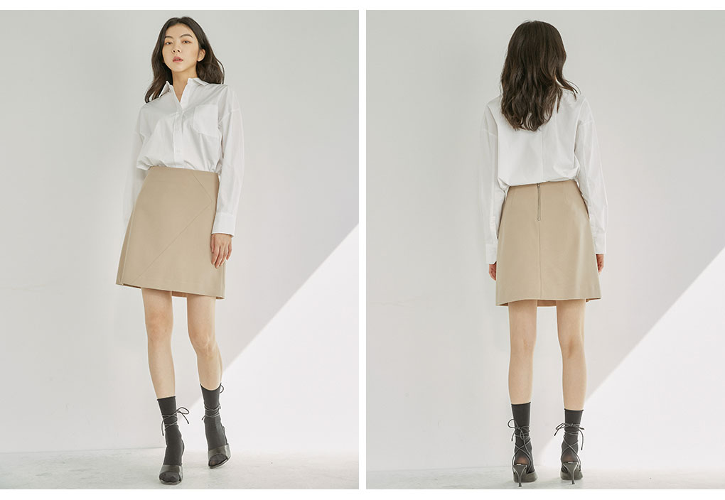 【関税込み】Miista ベージュ Maru ミニスカート Miistaのベージュ Maru ミニスカートがセール中