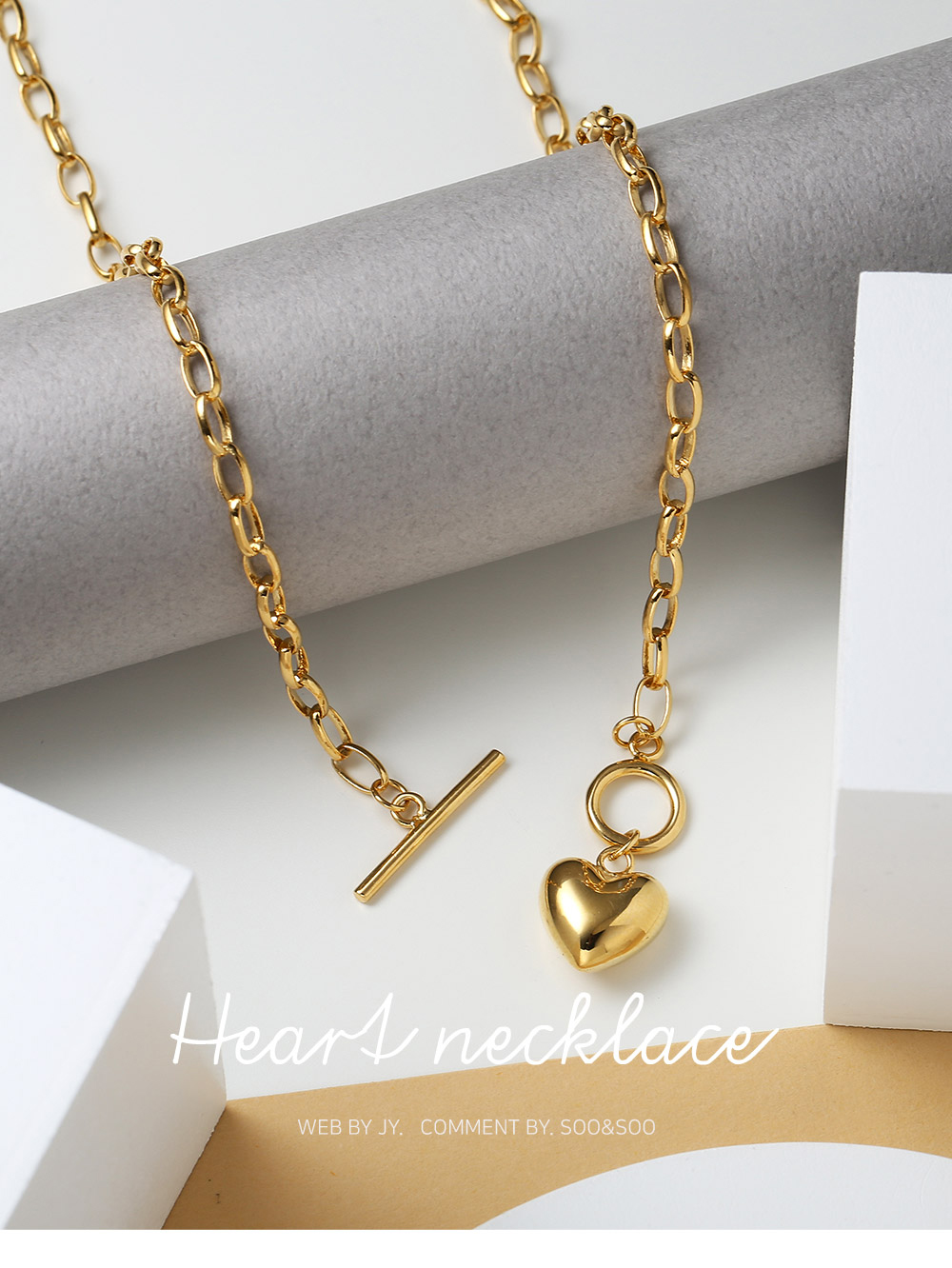 【レトロ品】「18KT」ほか刻印あり ハート ネックレス ゴールドチェーン レトロ品】「18KT」ほか刻印あり ハート ネックレス ゴールドチェーン