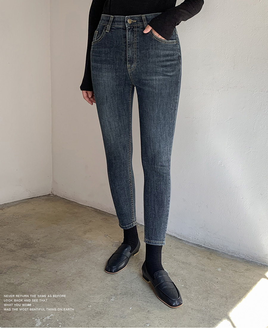 スキニークロップドデニムパンツ | レディースファッション通販