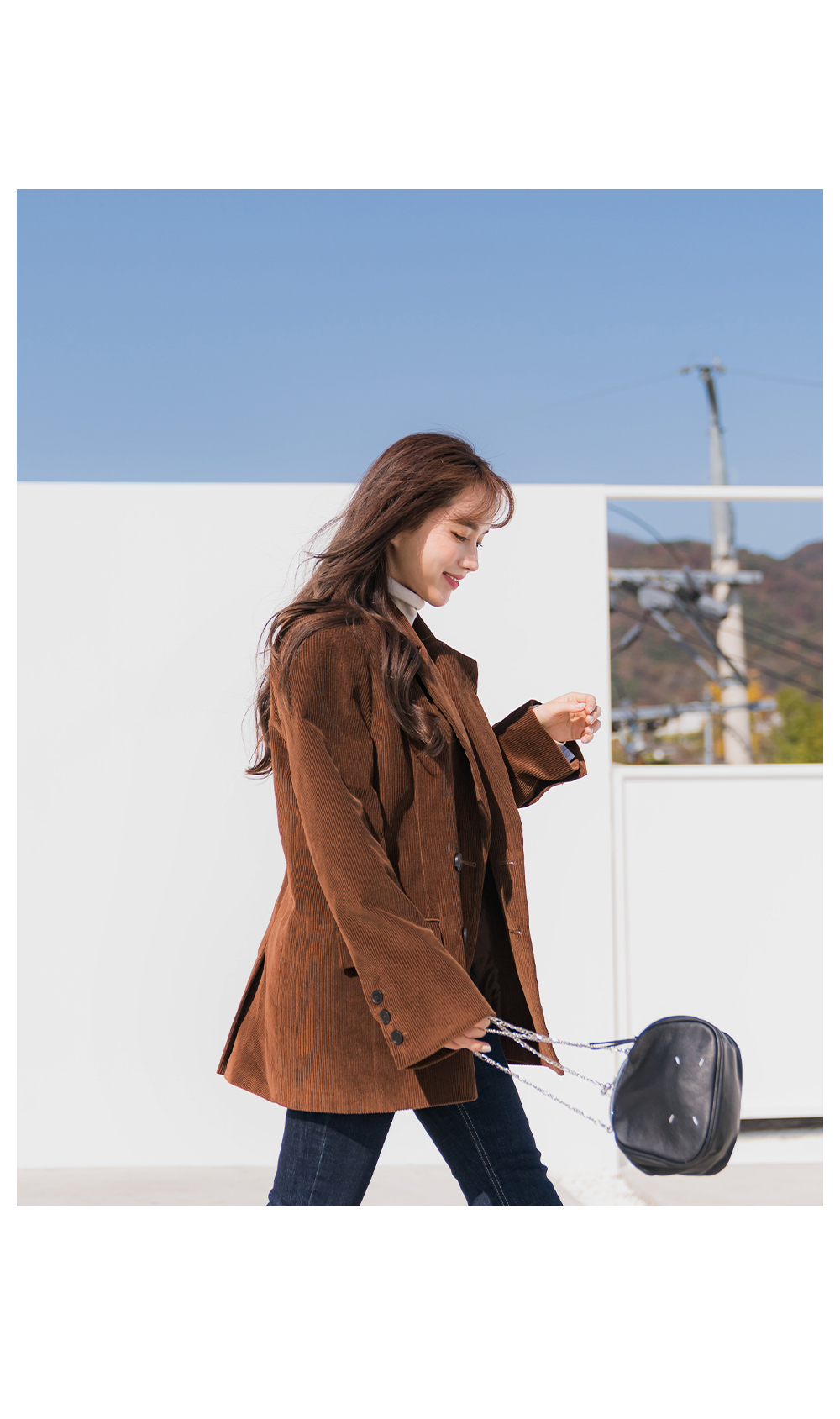 ダブルボタンコーデュロイジャケット | レディースファッション通販