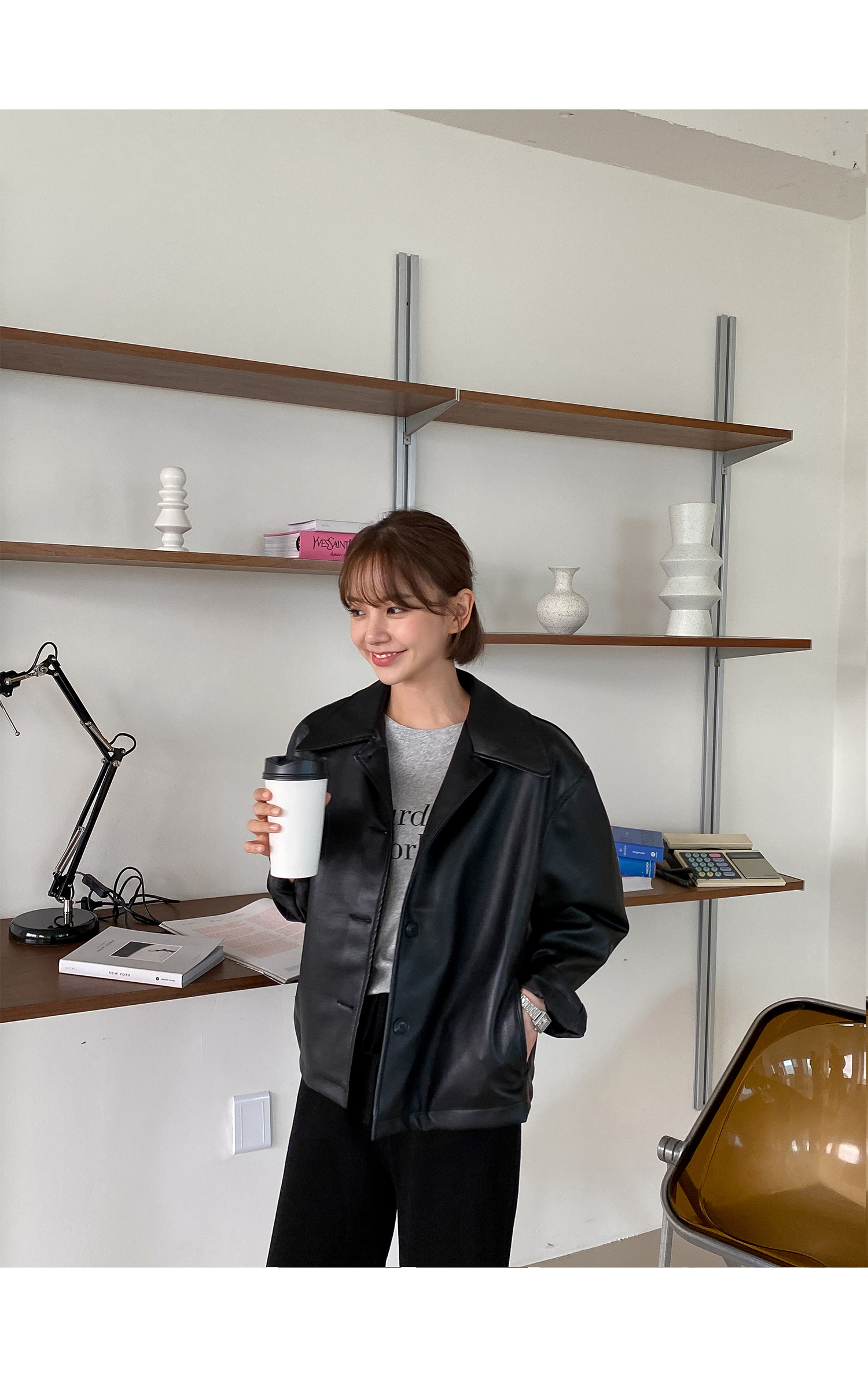 上質風合い 新品 Dholic ライダース ジャケット ワンピース Grl 好きに 公式通販