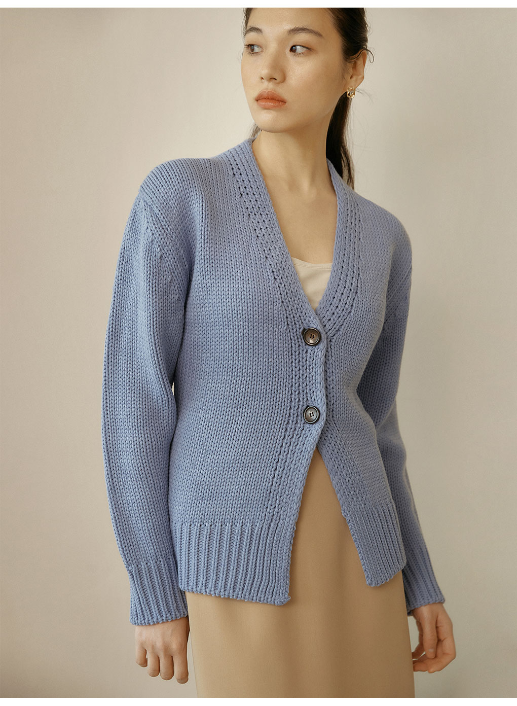 明るい　青色 長袖　カーディガン　ライトブルー 楽天市場】カーディガン 青（レディースファッション）の通販