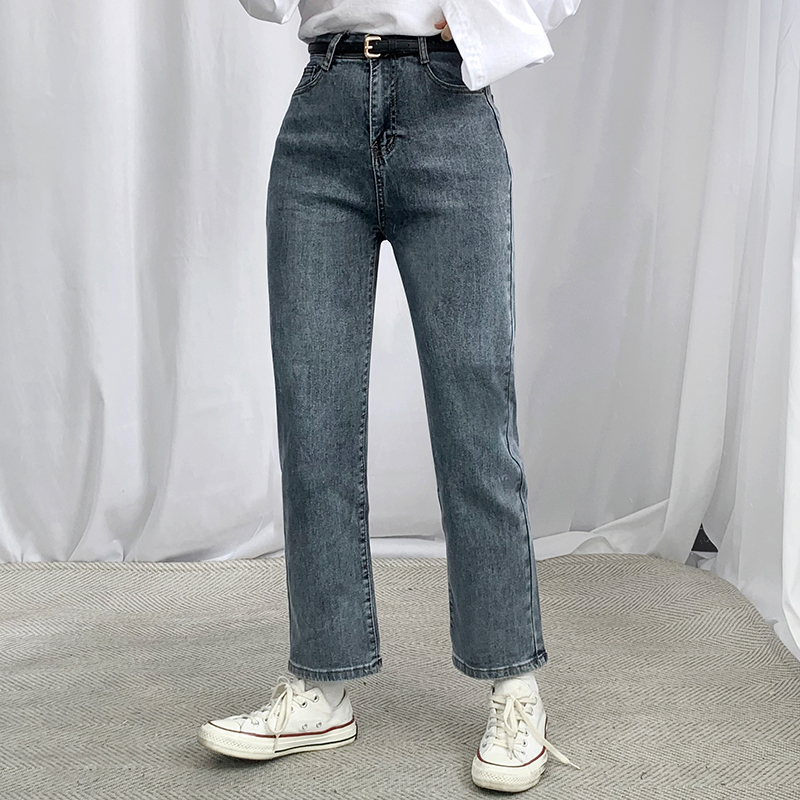ストレートグレーデニムパンツ | レディースファッション通販 - DHOLIC