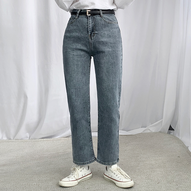 ストレートグレーデニムパンツ | レディースファッション通販 - DHOLIC