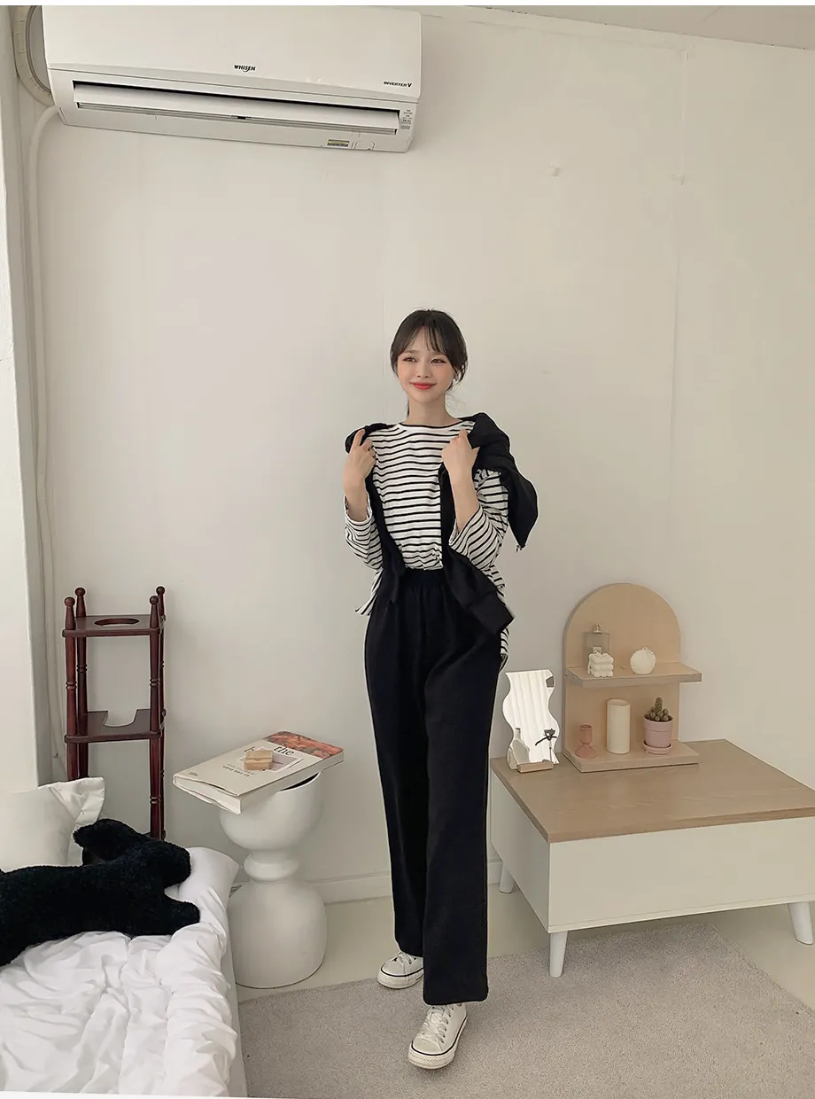 리리앤코 샤무트 후드 밴딩 팬츠 투피스 세트
