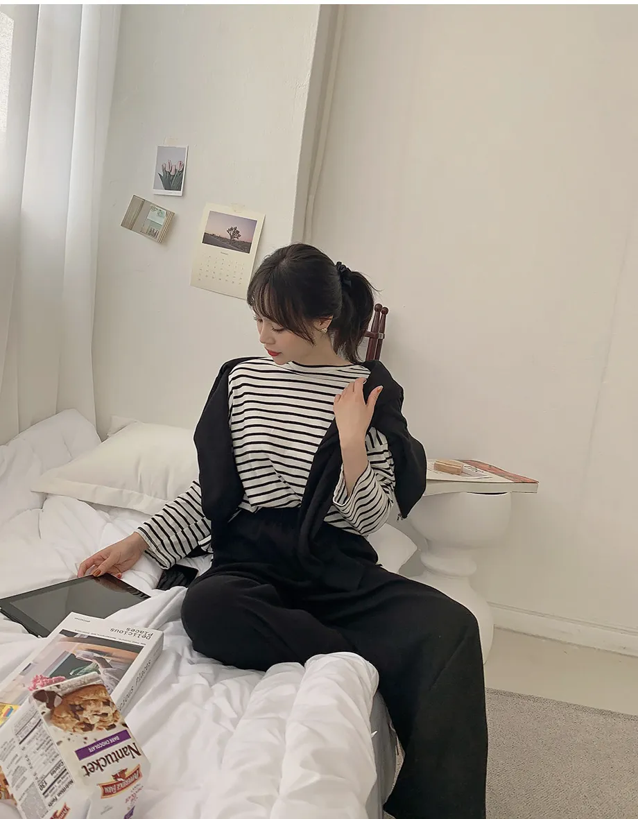 리리앤코 샤무트 후드 밴딩 팬츠 투피스 세트