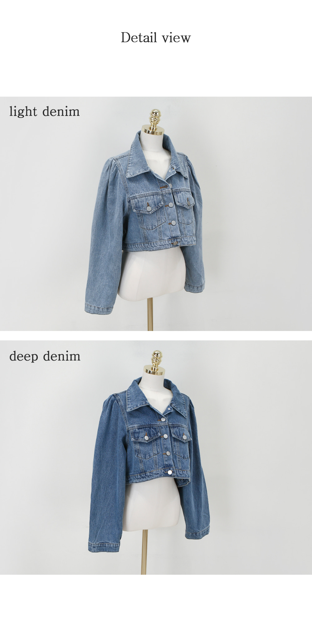   Jeans クロップドデニムジャケット Acne Studios - デニムジャケット - リラックスクロップド