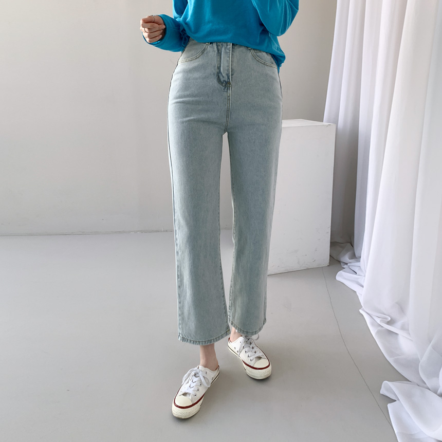 HUF ライトブルーデニムパンツ HUF ストレートデニムパンツ ライトブルー - メルカリ