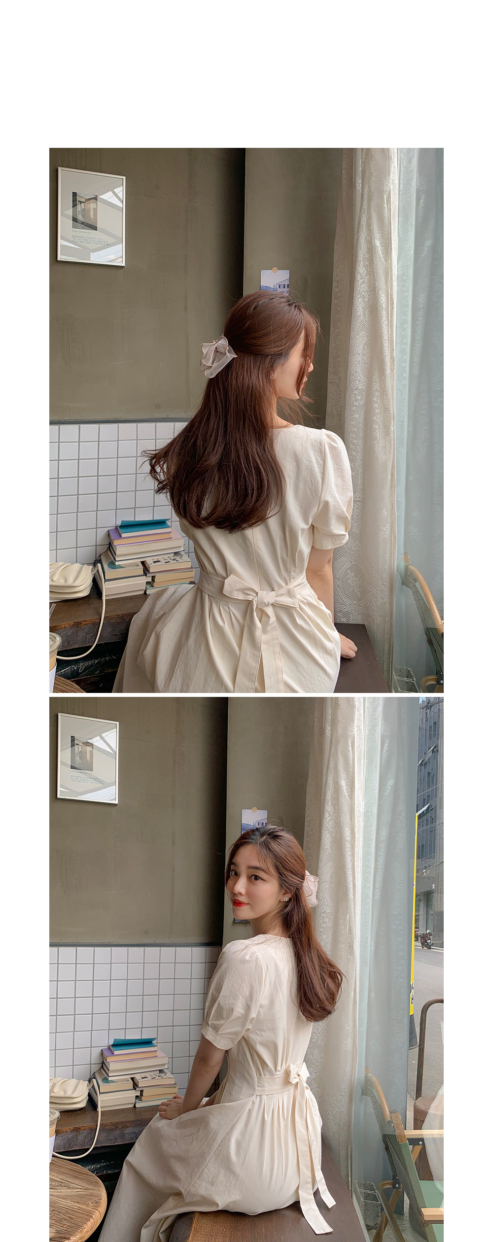 スクエアネックタックワンピース | レディースファッション通販 - DHOLIC