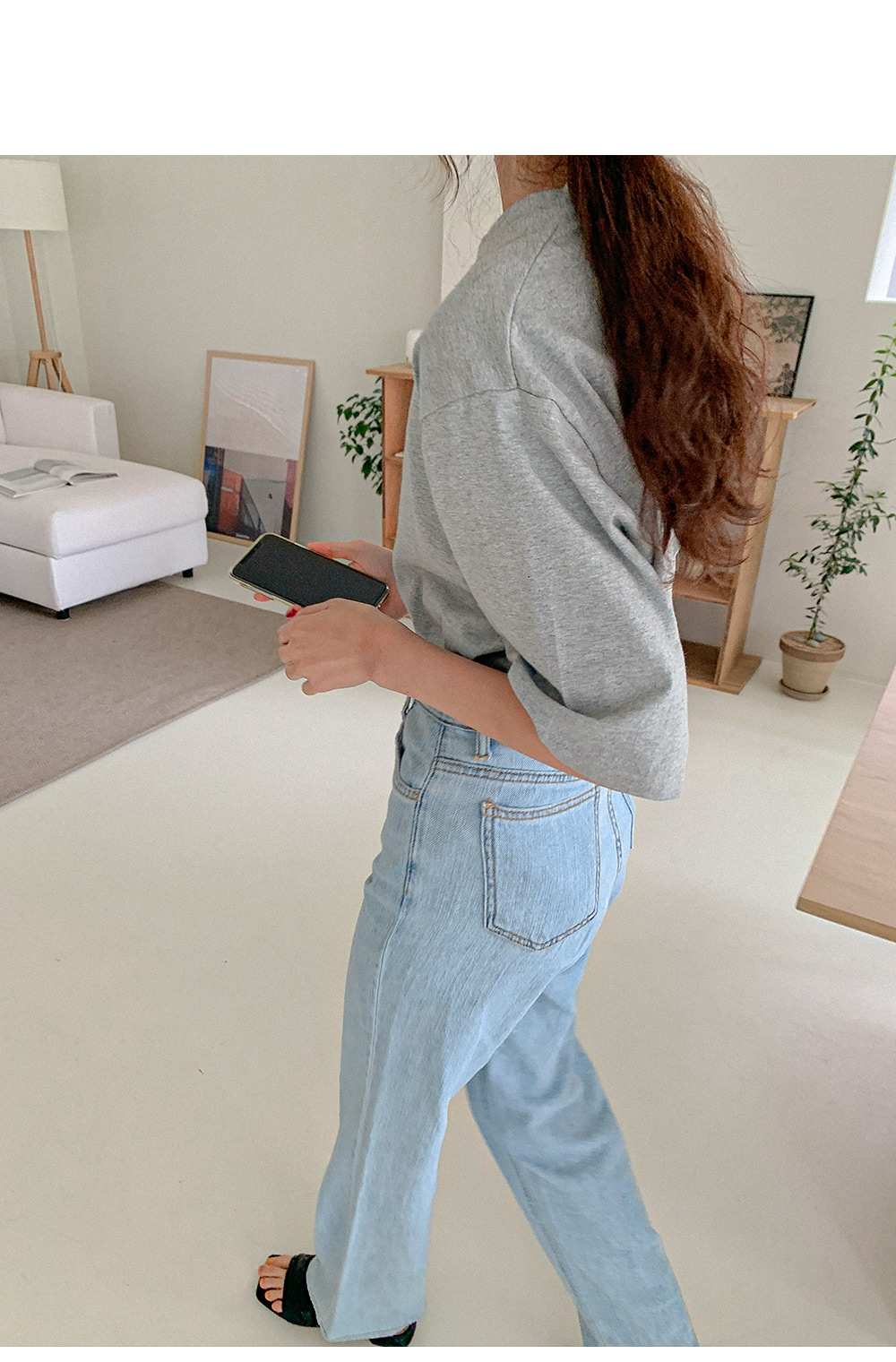 ライトブルーストレートデニムパンツ | レディースファッション通販