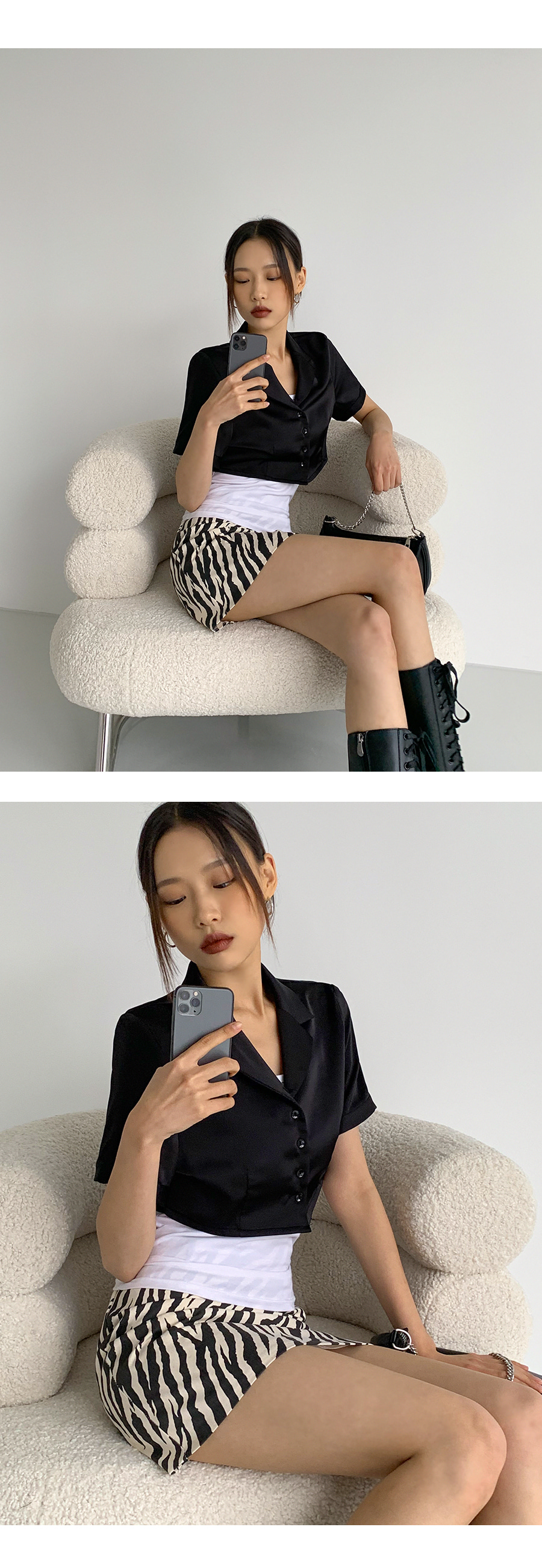 d.i.a.ゼブラミニスカート d.i.a ゼブラ柄 ミニスカパン | Shop at Mercari from Japan