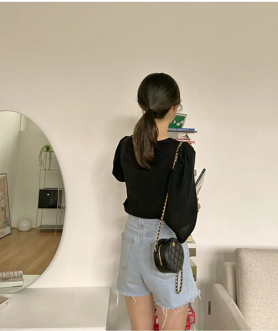 리리앤코 샤롤린 퍼프 블라우스