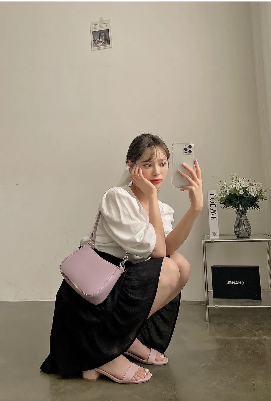 리리앤코 샤롤린 퍼프 블라우스