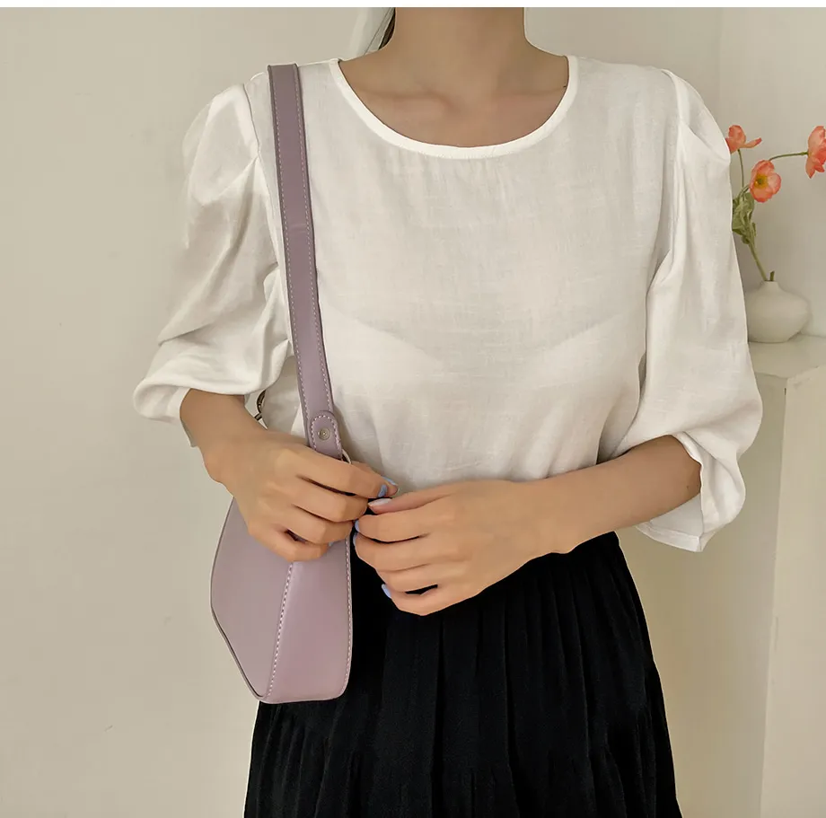 리리앤코 샤롤린 퍼프 블라우스