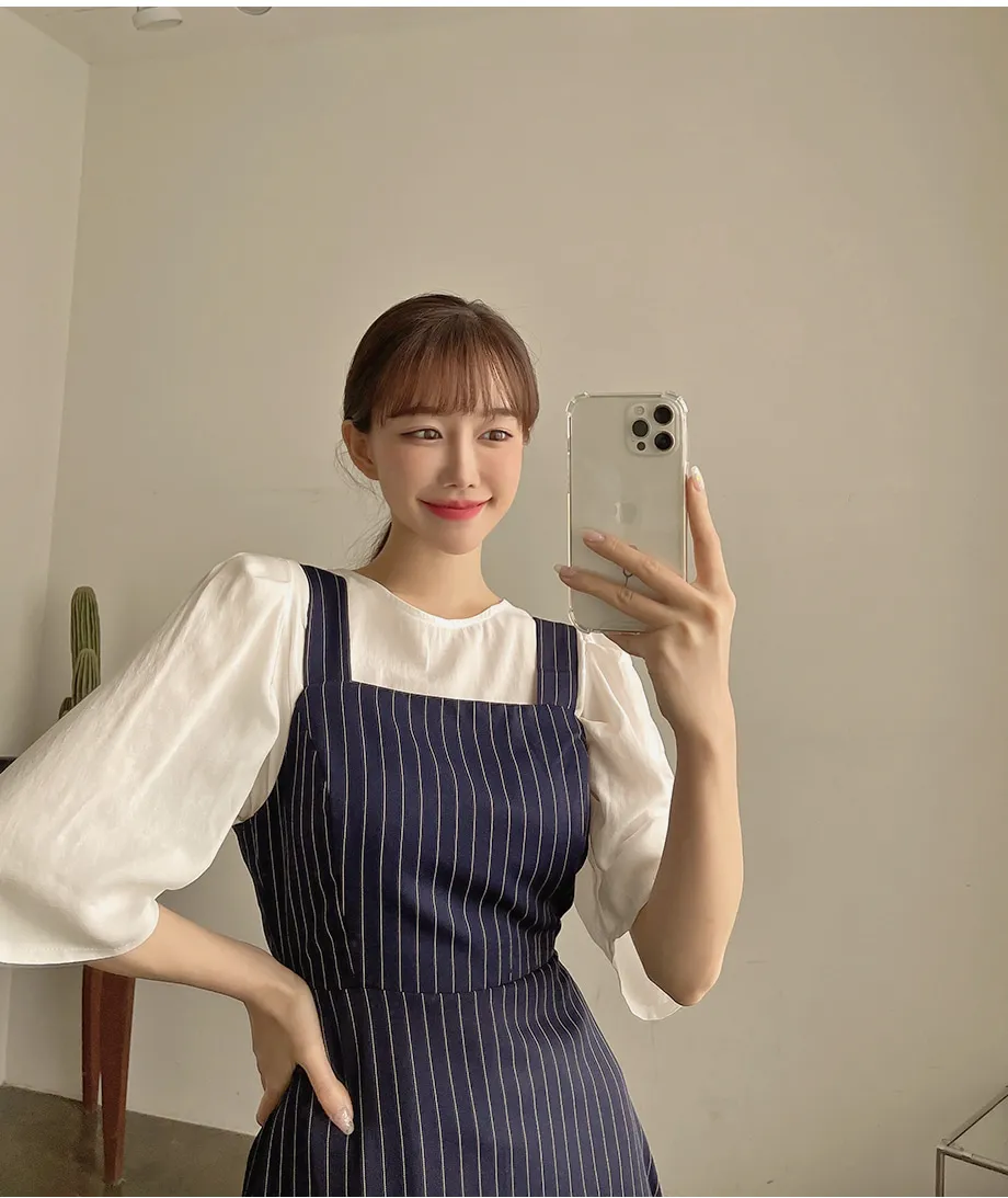 리리앤코 샤롤린 퍼프 블라우스