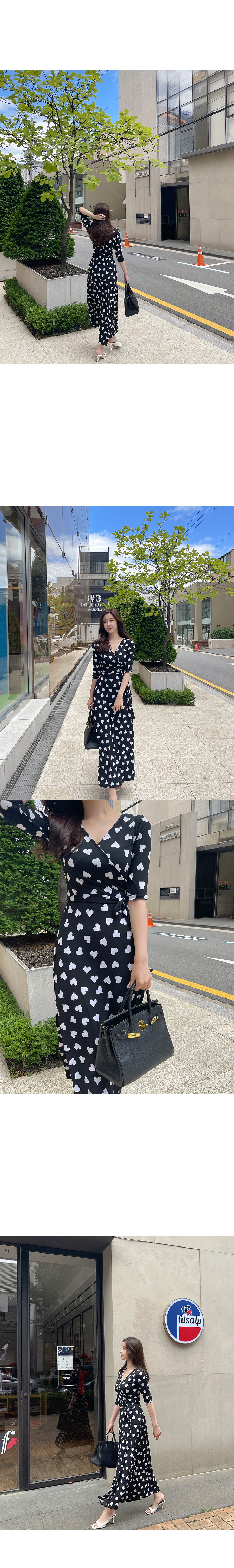 最終SALE!!★在庫僅か★DVF ハート柄ラップワンピース 関税込み ハート柄ラップワンピース | レディースファッション通販 - DHOLIC