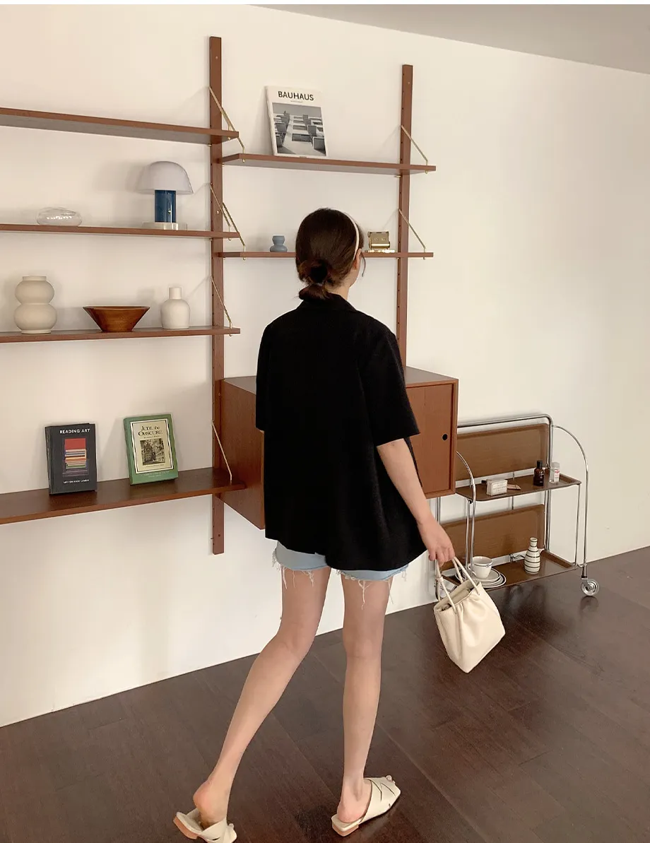리리앤코 페이킨 베이직 반팔 자켓