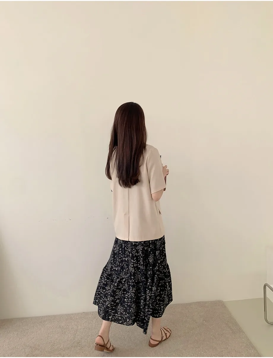 리리앤코 페이킨 베이직 반팔 자켓