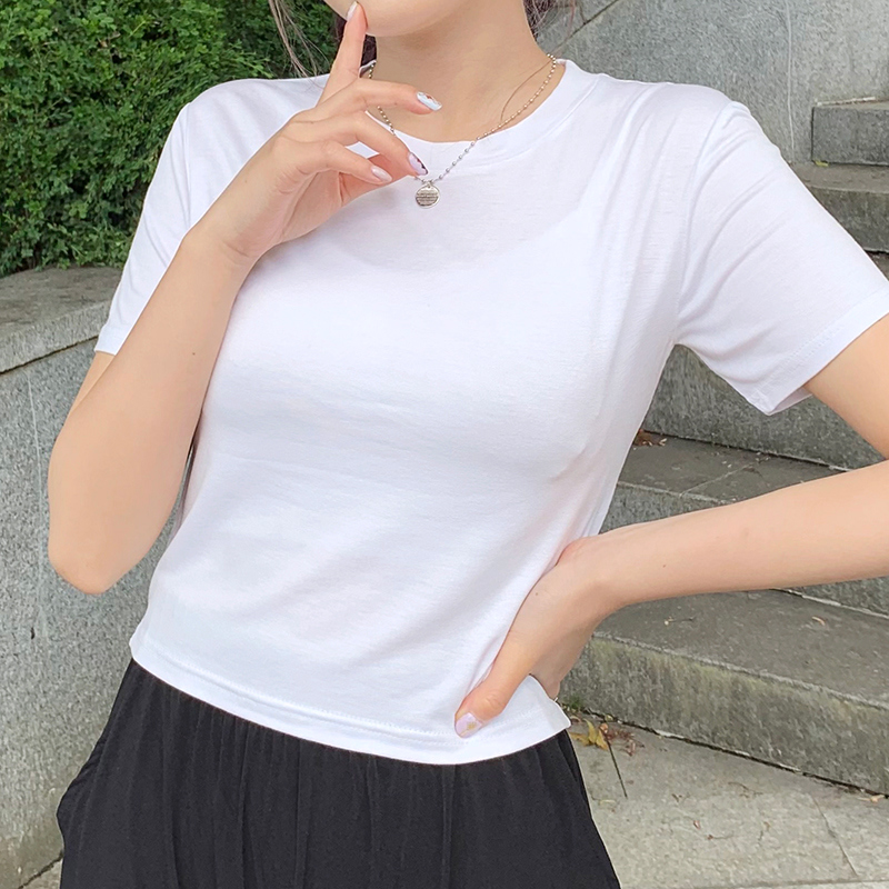 スリムフィット半袖Tシャツ | レディースファッション通販 - DHOLIC