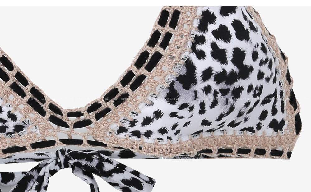 配色ラインレオパードビキニ | レディースファッション通販 - DHOLIC