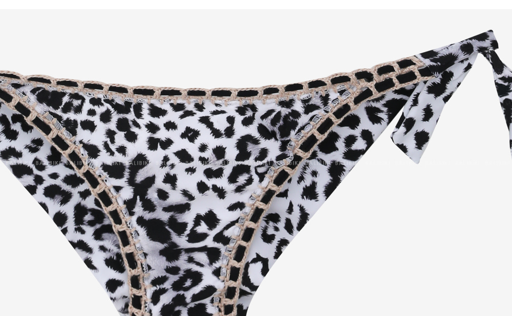 配色ラインレオパードビキニ | レディースファッション通販 - DHOLIC