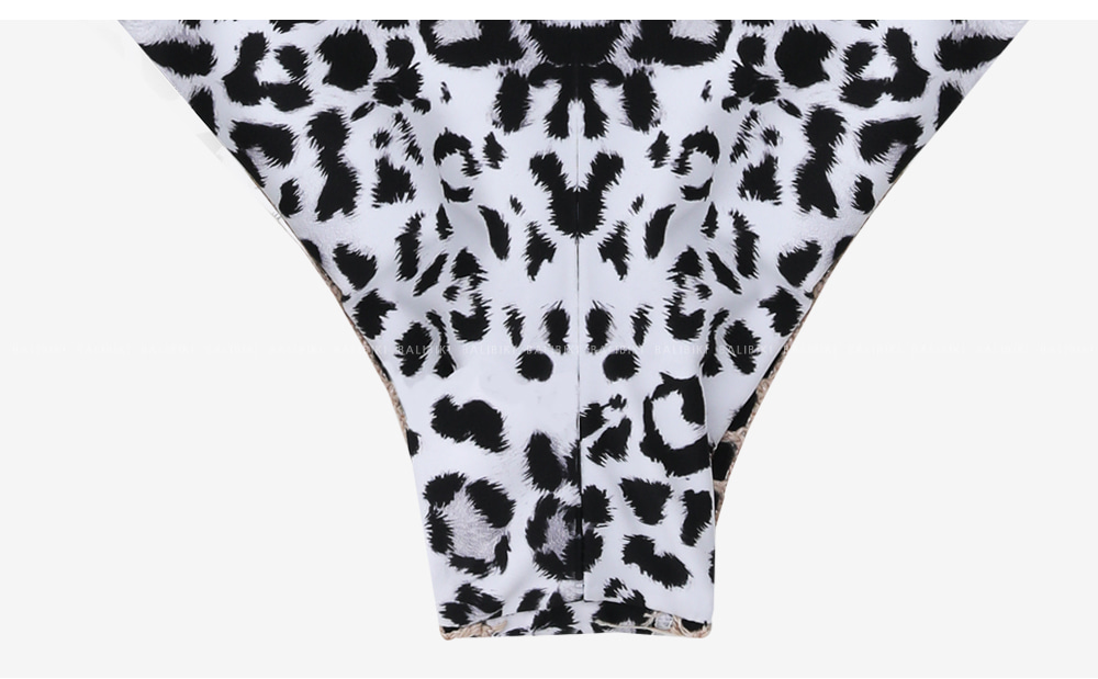 配色ラインレオパードビキニ | レディースファッション通販 - DHOLIC