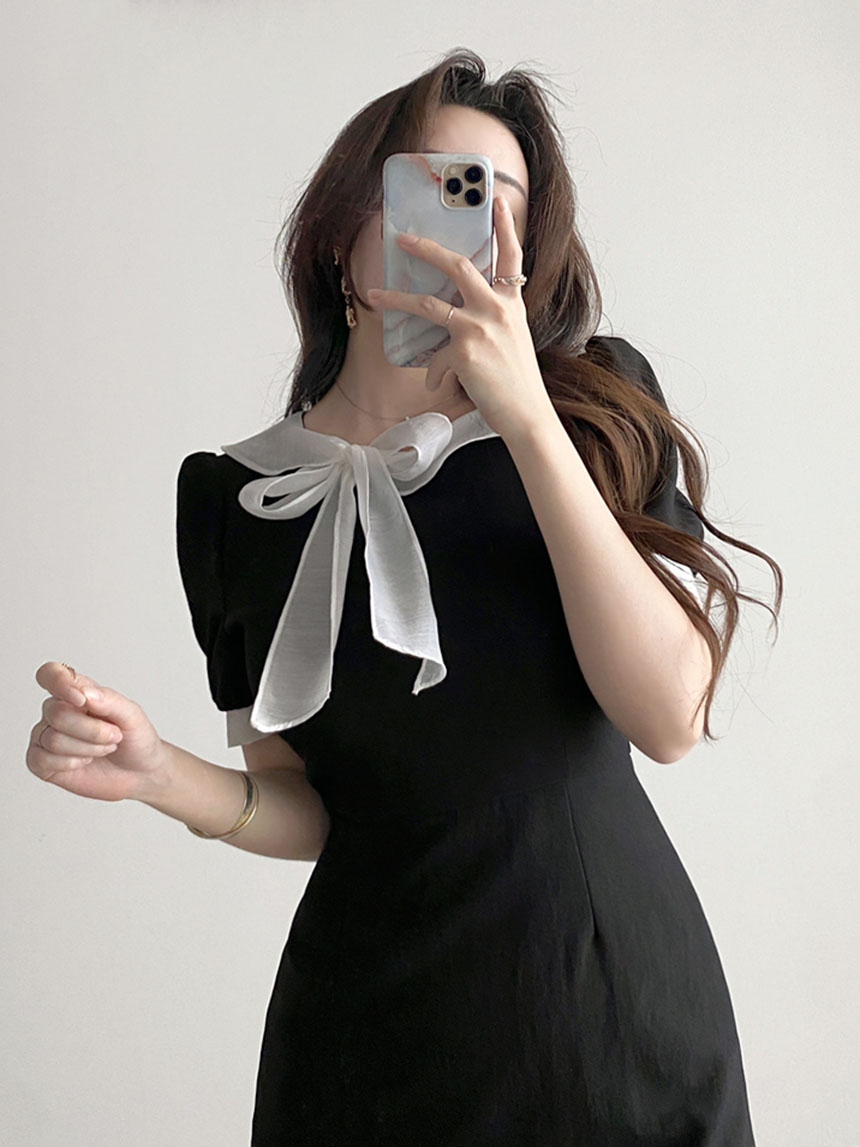 可愛いワンピース＆リボンコサージュ♡ 送料無料】 レディース ワンピース フリル リボン キュート
