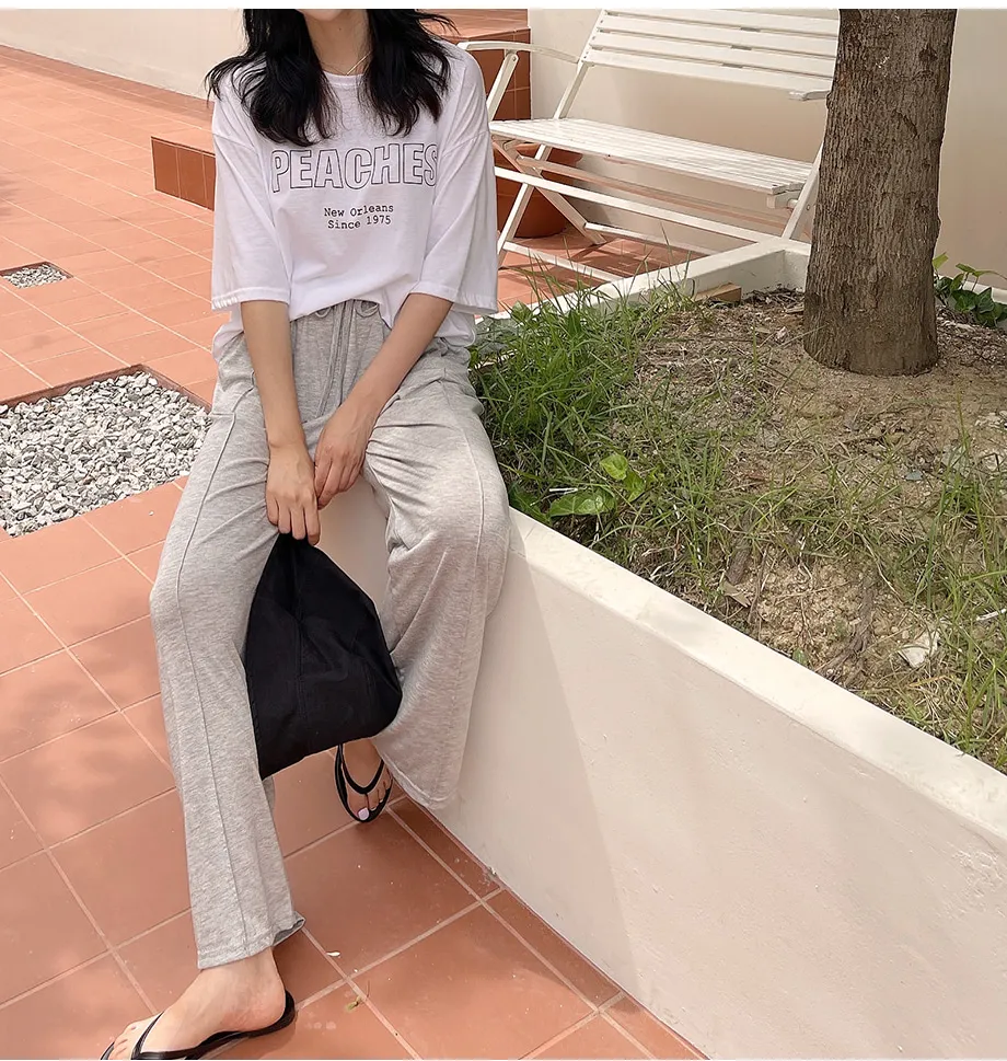 리리앤코 멜튼 밴딩 핀턱 와이드 팬츠