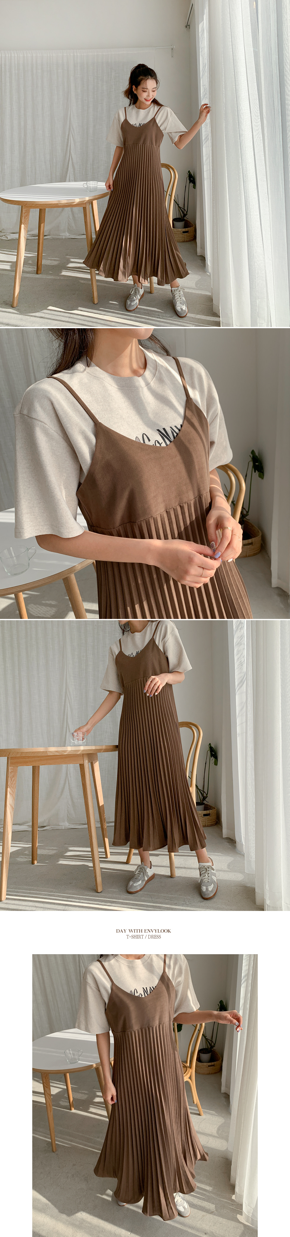 ロングプリーツキャミワンピース | レディースファッション通販
