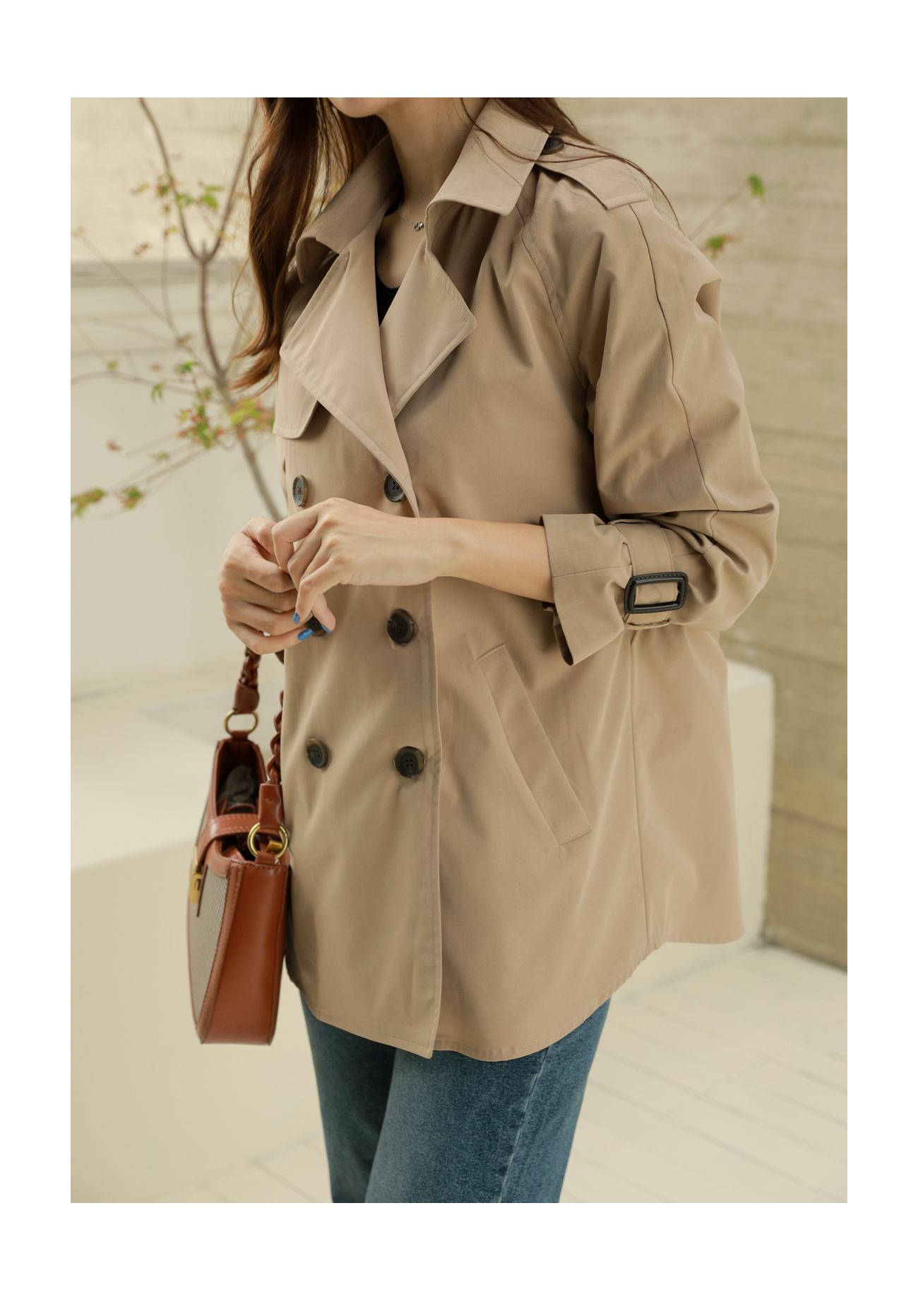 DIESEL レディース コットン ショートトレンチ風 ブルゾン XS 超美品 DIESEL レディース コットン ショートトレンチ風 ブルゾン XS 超美品