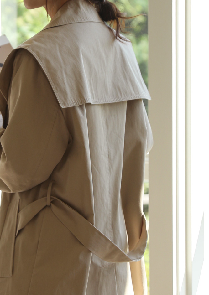 ベルト付セーラーカラートレンチコート | レディースファッション通販