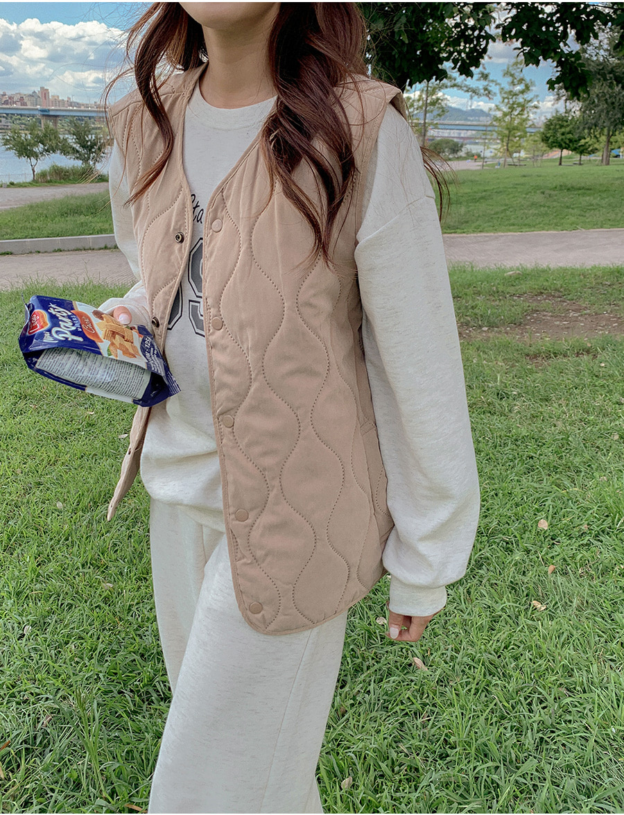 ウェーブキルティングベスト | レディースファッション通販 - DHOLIC