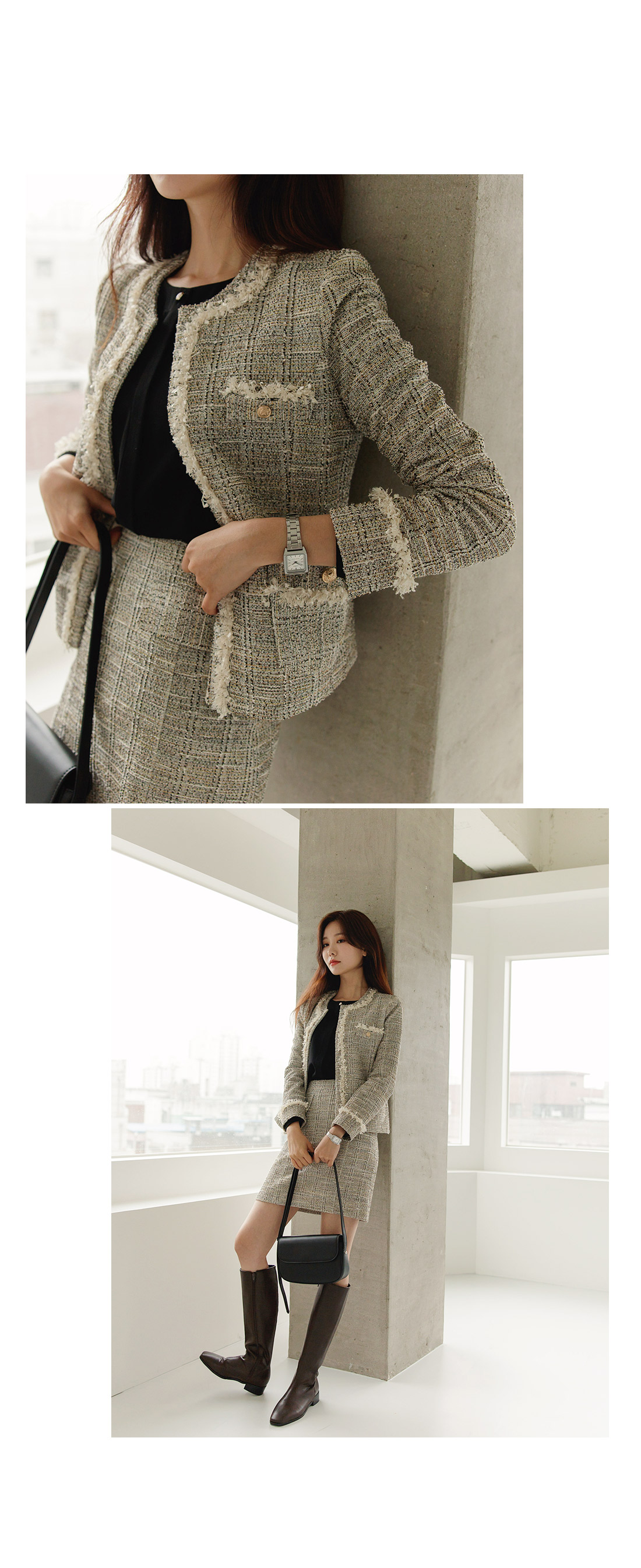 ツイード調ジャケット | レディースファッション通販 - DHOLIC