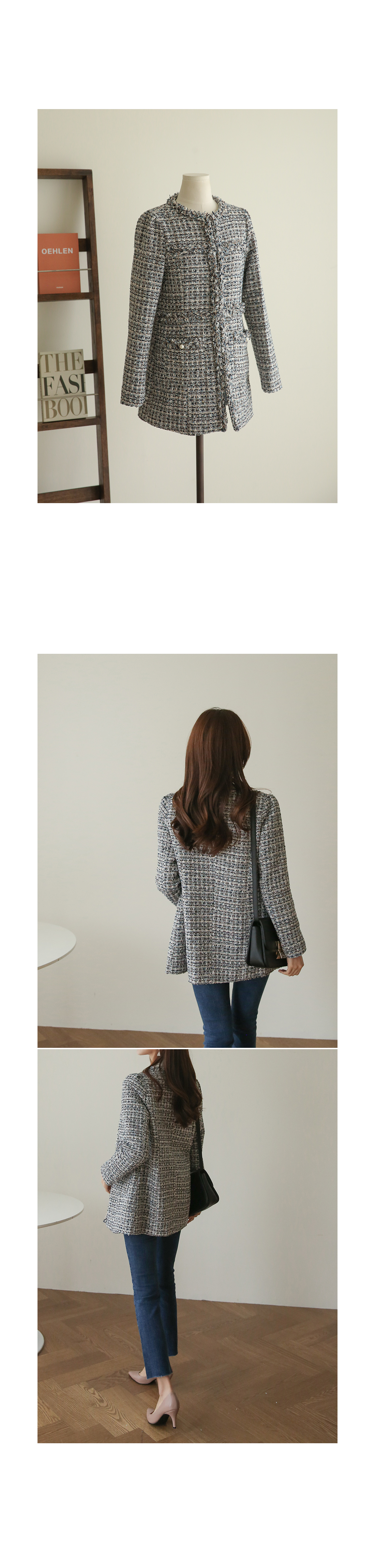 BEARDSLEY フリンジツイードジャケット BEARDSLEY（ビアズリー）の「フリンジツイードジャケット（ノー