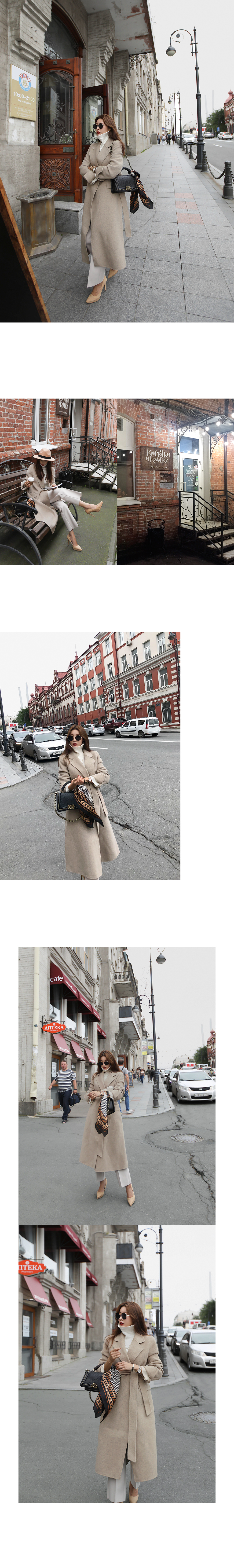 NO ID. ボタンレスドレープコート golden-state_t12072105