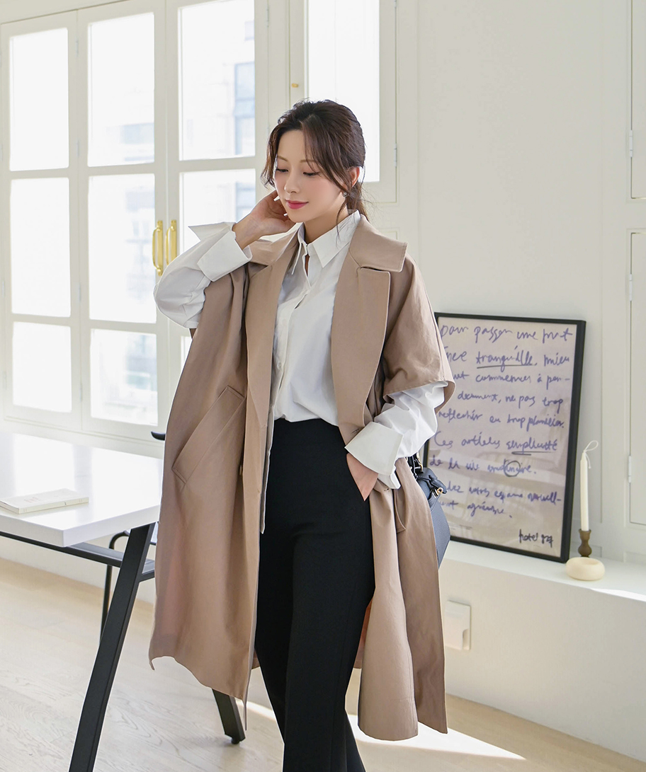 ケープ風トレンチコート | レディースファッション通販 - DHOLIC