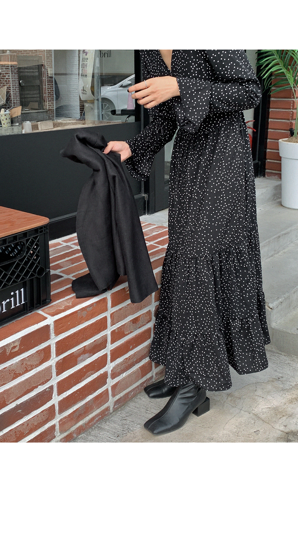 Vネック 2way フレア ロング ワンピース 全5色 Ｍ~3XL ファッションショップAya☆Vネック・セクシー・ロングワンピース